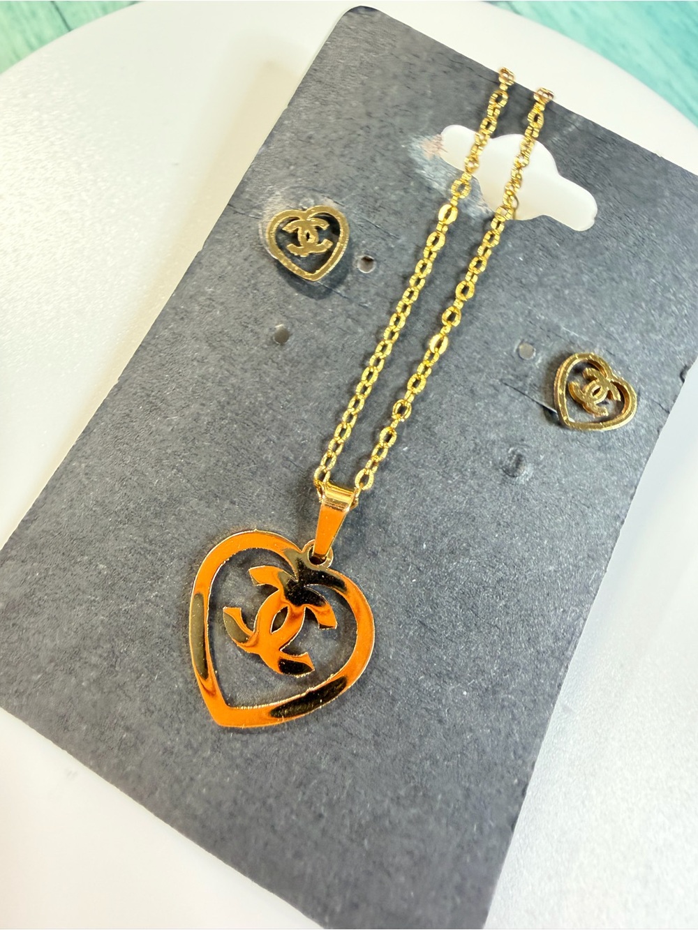 Stainless steel high quality designer fashion necklace/earrings